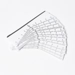 Αυτοκόλλητο για ακριβή & συμμετρικό σχεδιασμό φρυδιού-Stencil φρυδιών 8 τμχ.