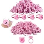 Πλαστικά δαχτυλίδια τοποθέτησης κόλλας Extension Lash tools