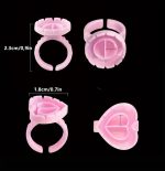 Πλαστικά δαχτυλίδια τοποθέτησης κόλλας Extension Lash tools - Image 2